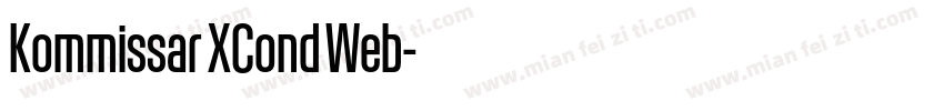 Kommissar XCond Web字体转换